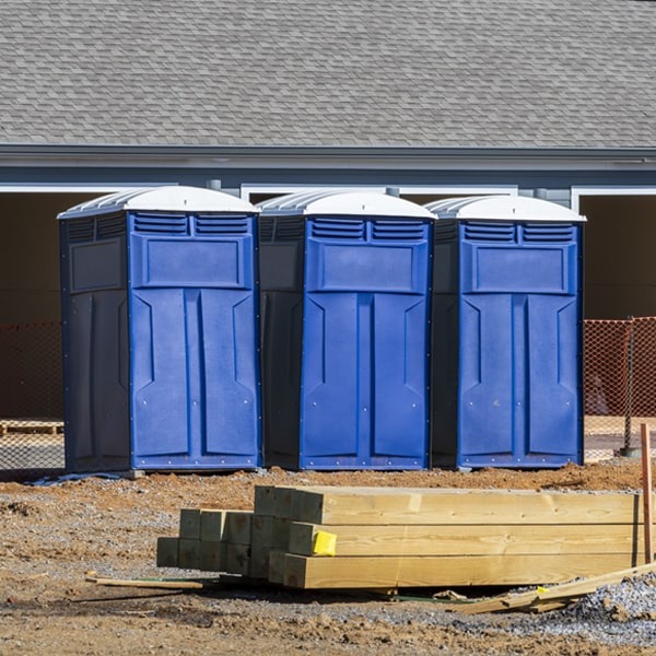 are there any restrictions on where i can place the porta potties during my rental period in Effie